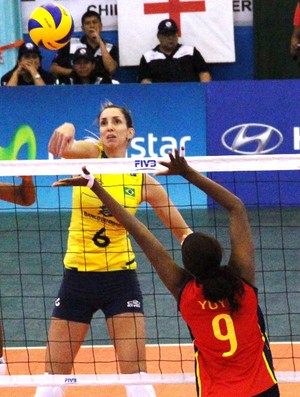 volei Brasil x Colômbia (Foto: Estephanie Jaime Valle)