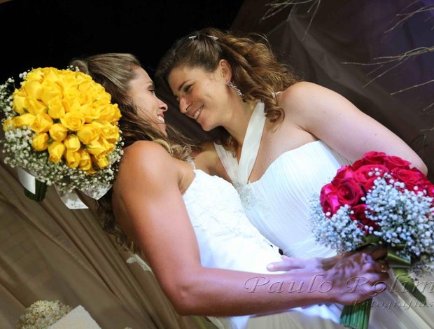 casamento lili e larissa volei de praia (Foto: Reprodução/Facebook)