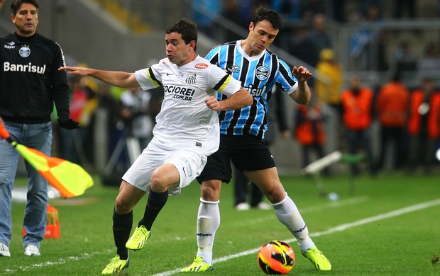 Grêmio x Santos na Arena (Foto: Lucas Uebel/Grêmio, DVG)