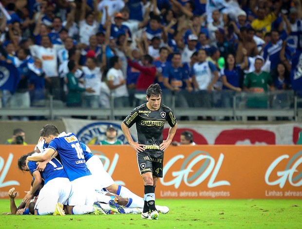 Cruzeiro comemoração gol Botafogo (Foto: Cristiane Mattos / Agência Estado)