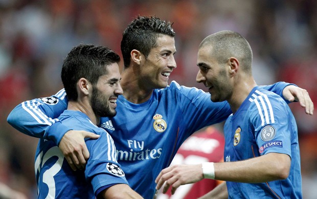 Cristiano Ronaldo, Isco e Benzema gol Real Madrid (Foto: Reuters)