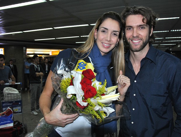 vôlei Thaisa e e o namorado, Rodrigo Medeiros (Foto: João Gabriel)