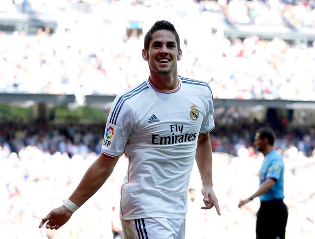 Isco comemora gol do Real Madrid contra o Atlético de Bilbao (Foto: Agência Reuters)