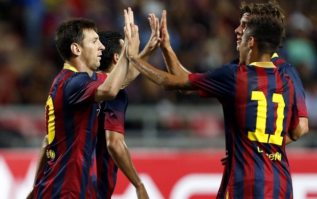 messi neymar barcelona x tailandia (Foto: EFE)