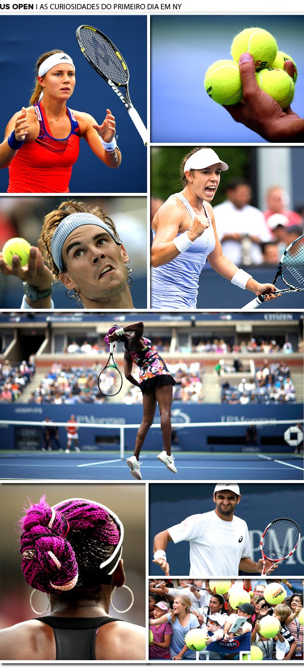 Mosaico us Open Curiosidade do dia (Foto: Editoria de Arte)