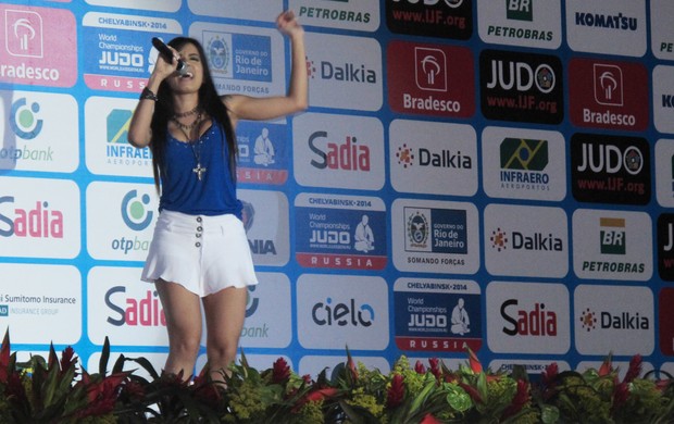 Anitta judo mundial Maracanãzinho (Foto: Thierry Gozzer)