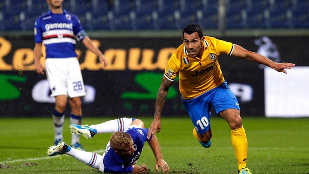 tevez juventus x sampdoria (Foto: Reuters)