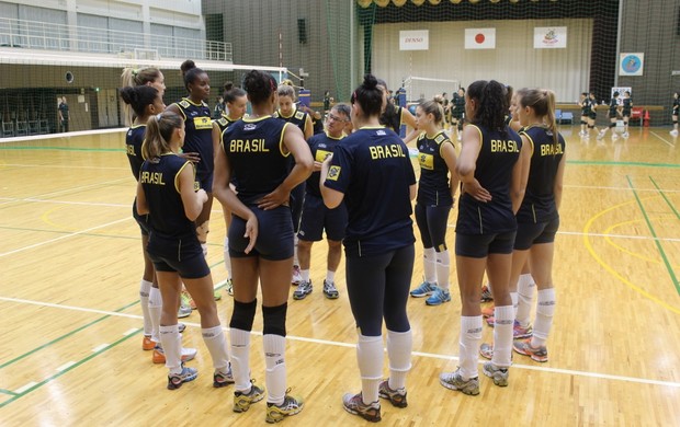 Treino Brasil Grand Prix vôlei (Foto: Divulgação)