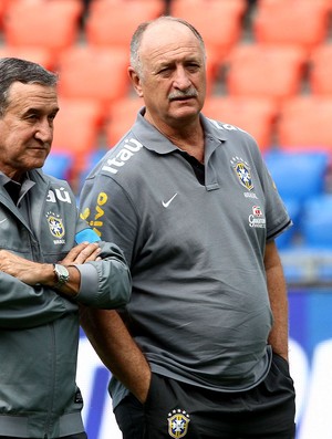 luiz felipe scolari felipão carlos alberto parreira brasil treino (Foto: Bruno Domingos / Mowa Press)