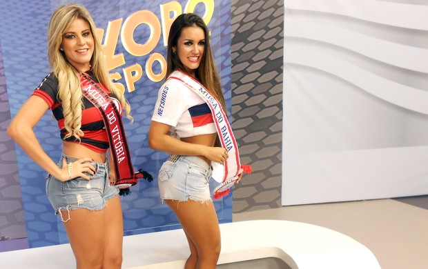 Hellen e Carol, musas de Vitória e Bahia (Foto: Tamires Fukutani)