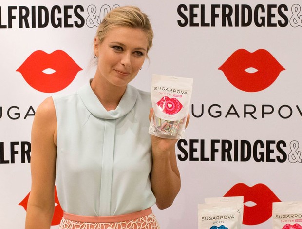 Tênis Sharapova evento promocional sugarpova (Foto: Agência Reuters)