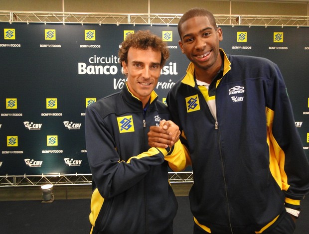 Emanuel e Evandro volei de praia (Foto: Helena Rebello)