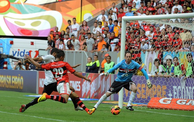 Nixon Flamengo x São Paulo (Foto: Alexandre Vidal / Flaimagem)