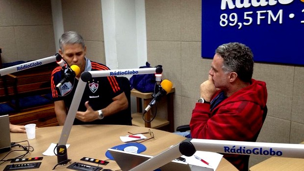 Peter Siemsen, Presidente do Fluminense, Rádio Globo (Foto: Sidney Garambone)