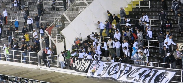 Santos x Vasco - Vila Belmiro - Confusão (Foto: Lincoln Chaves)