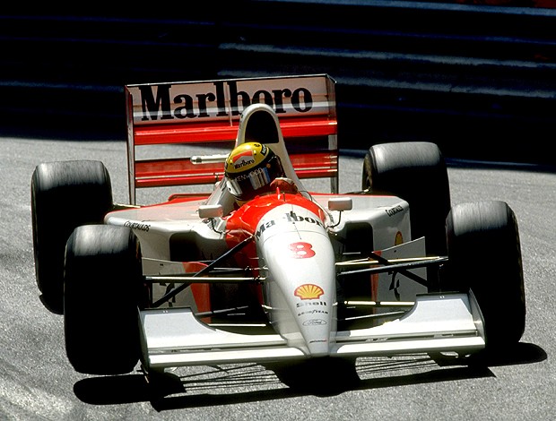 Ayrton Senna McLaren 1993 Monte Carlo (Foto: Getty Images)