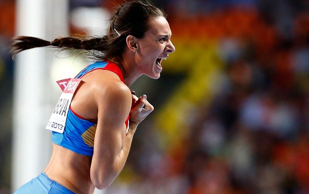 Elena Isinbayeva salto com vara mundial de atletismo (Foto: Agência Reuters)