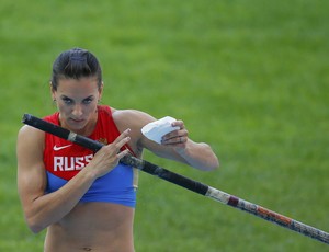 Isinbayeva final salto com vara mundial atletismo moscou (Foto: Reuters)