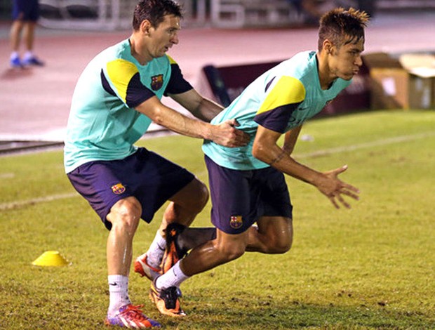 Neymar e Messi Barcelona (Foto: Miguel Ruiz / FCB)