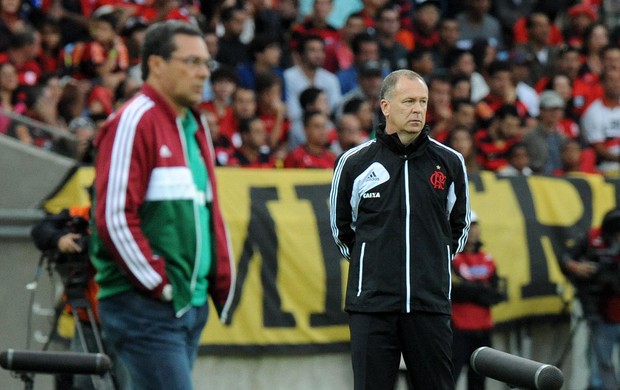 vanderlei Luxemburgo e Mano Menezes, Fluminense x Flamengo (Foto: Alexandre Vidal/Fla Imagem)