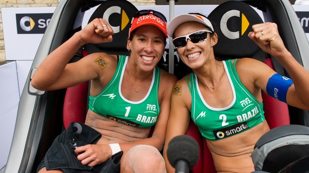 talita e taiana campeãs grand slam de berlim volei de praia (Foto: FIVB)