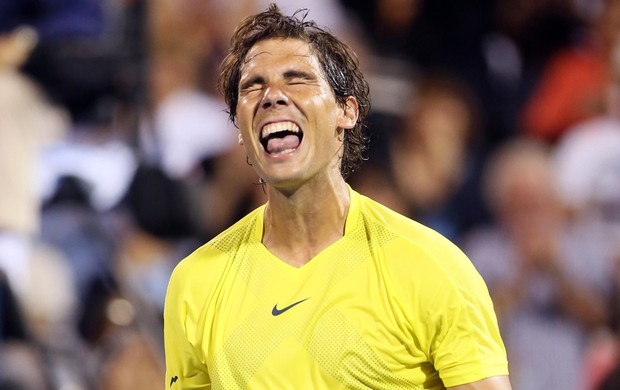 tenis - Nadal comemora vitória sobre Djokovic em Montreal (Foto: Reuters)