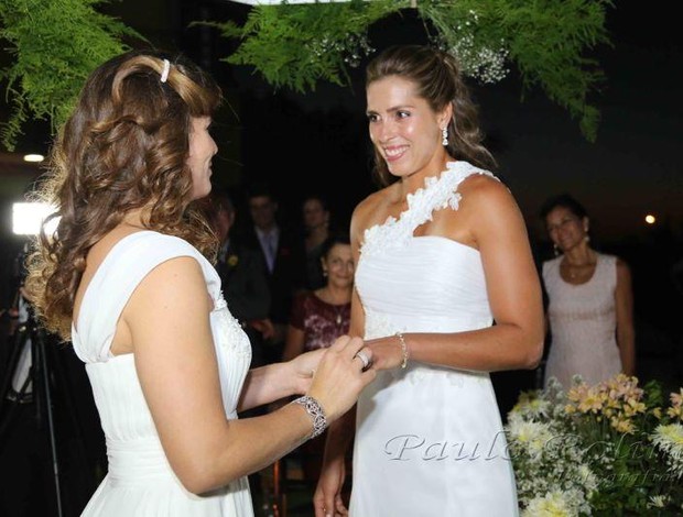 casamento lili e larissa volei de praia (Foto: Reprodução/Facebook)