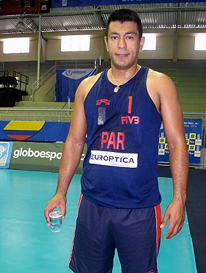 Gaona jogador Paraguai de voleibol (Foto: Gabriel Fricke)