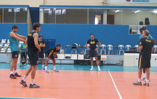 vôlei seleção Brasil treino (Foto: Gabriel Fricke)