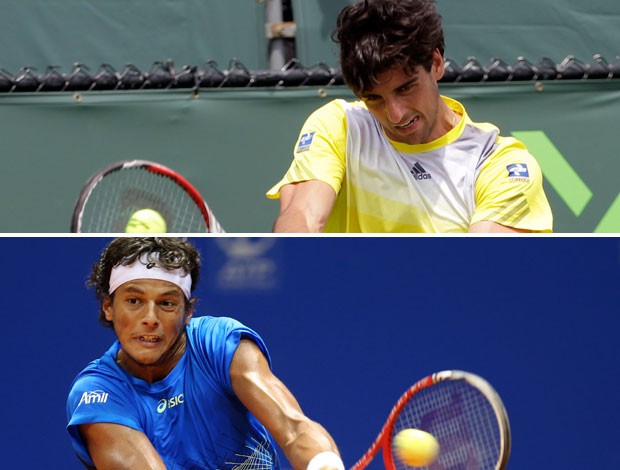 Tenis - Montagem - Thomaz Bellucci e João Souza (Feijão) (Foto: Editoria de Arte)