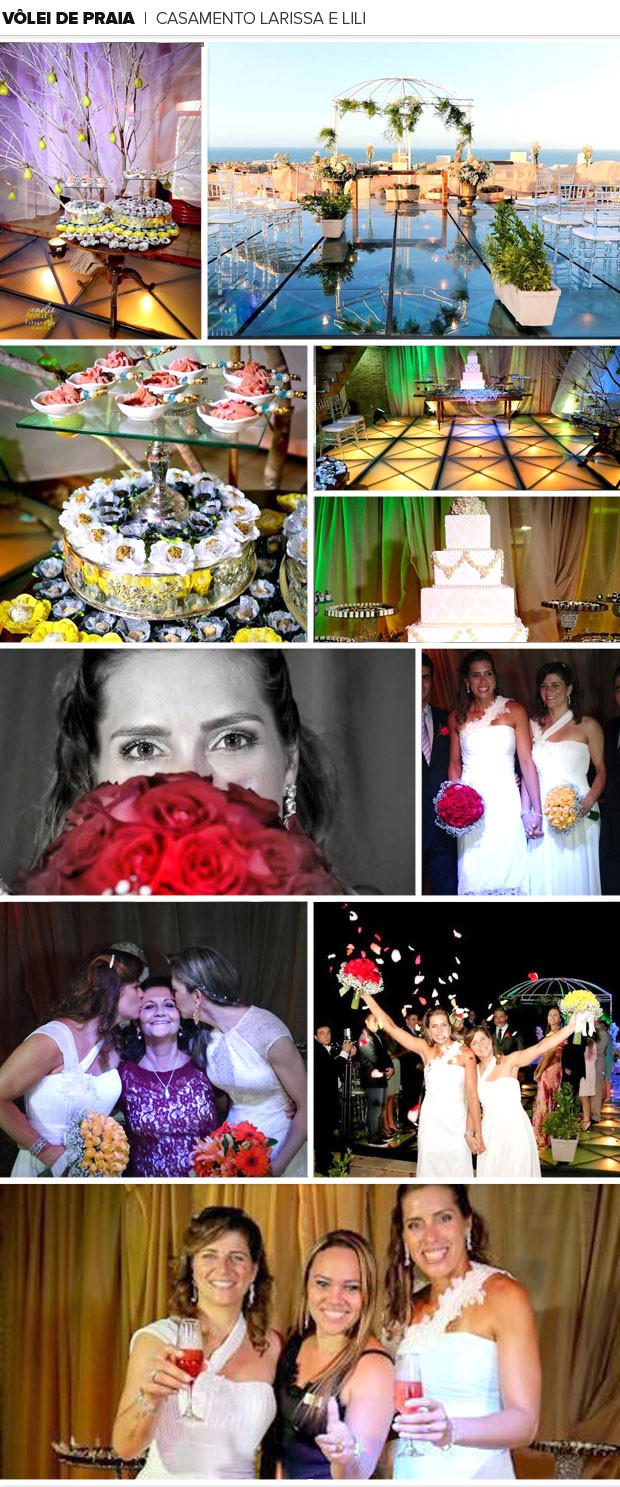 Mosaico Casamento Larissa e Lili (Foto: Editoria de Arte)