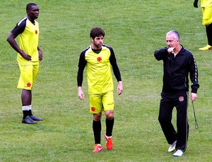 Juninho e Dorival Junior treino Vasco (Foto: Cezar Loureiro / Agência O Globo)