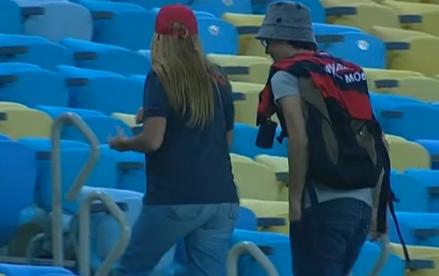 Wagner Moura, ator, Maracanã (Foto: Reprodução/SporTV)