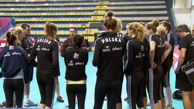 treino polônia Grand Prix feminino Campinas vôlei (Foto: Carlos Velardi / EPTV)