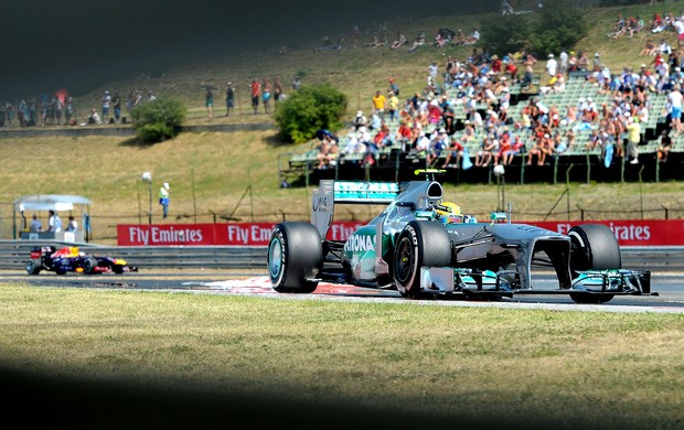 Hamilton treino GP Hungria (Foto: AFP)