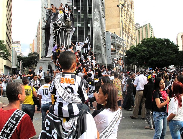 festa Atlético-MG torcida nas ruas (Foto: Alexandre Alliatti)