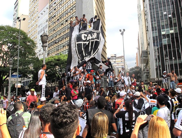 festa Atlético-MG torcida nas ruas (Foto: Alexandre Alliatti)