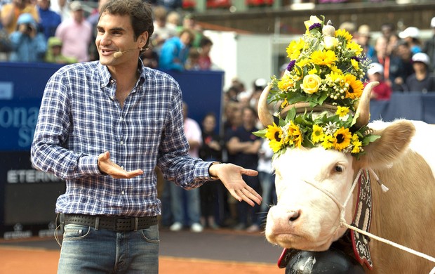 Tênis Federer Gstaad (Foto: Agência EFE)