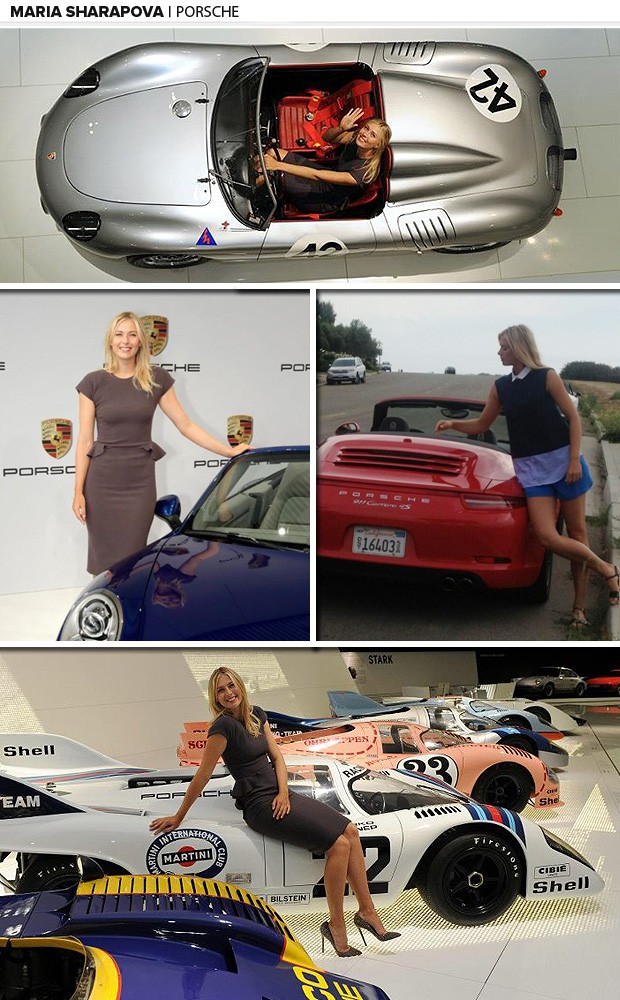 maria sharapova Porsche tenis galeria (Foto: Editoria de Arte)