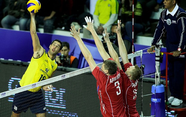 vôlei dante brasil e rússia liga mundial (Foto: FIVB)