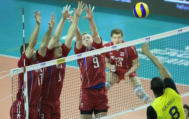 vôlei Alexey Spiridonov Russia x Brasil (Foto: FIVB)