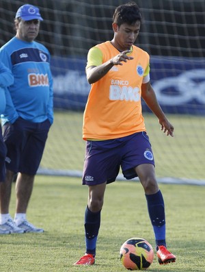 Lucca, Cruzeiro, treino, Toca da Raposa II, Marcelo Oliveira (Foto: Washington Alves / Vipcomm)