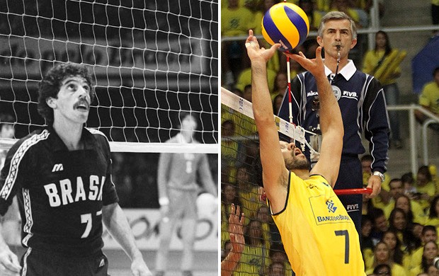 Montagem Volei William Seleção Brasileira (Foto: Editoria de Arte)