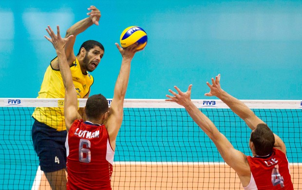 wallace brasil x eua volei masculino maracananzinho (Foto: Ide Gomes/Frame/Agência Estado)