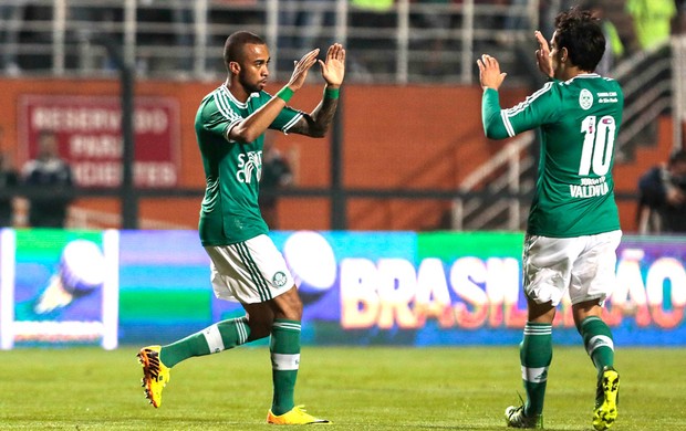 Wesley comemoração Palmeiras contra o ABC (Foto: Miguel Schincariol / Agência estado)