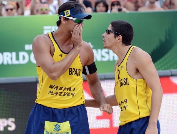 vôlei de praia Ricardo e Álvaro Filho (Foto: FIVB)