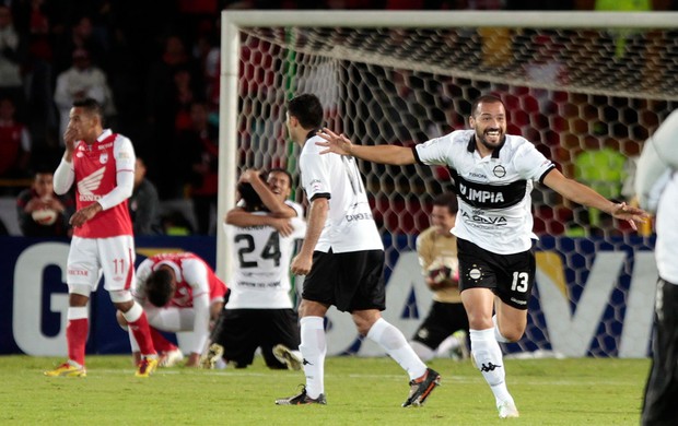 Olimpia comemora vaga na decisão da libertadores (Foto: Reuters)