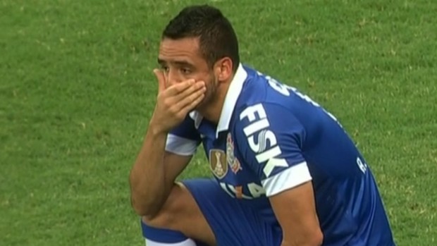 Renato Augusto Corinthians x Bahia (Foto: reprodução / TV Globo)