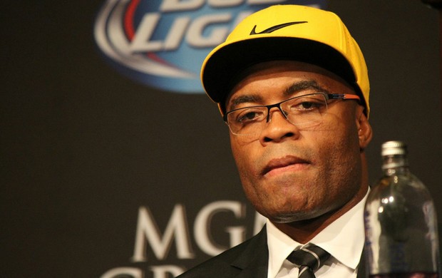 Anderson Silva coletiva UFC 162 (Foto: Evelyn Rodrigues)