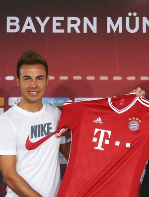 Mario Gotze bayern de munique apresentação (Foto: Agência EFE)